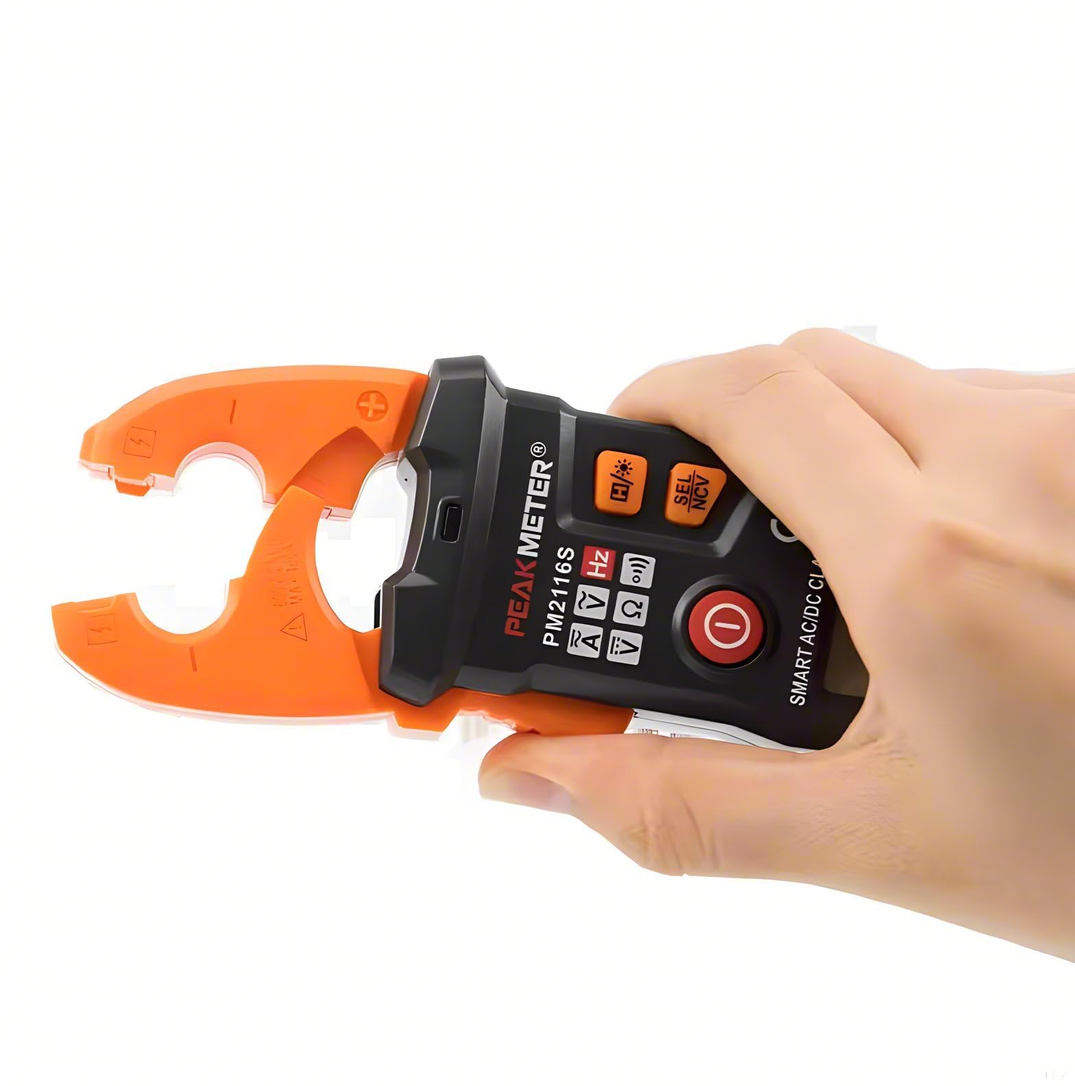 Medidor de abrazadera digital PM2116S Digital Automático AC DC Frecuencia Mini Pocket NCV Pliegues de corriente inteligente portátil amperímetro metro de alta precisión Voltímetro