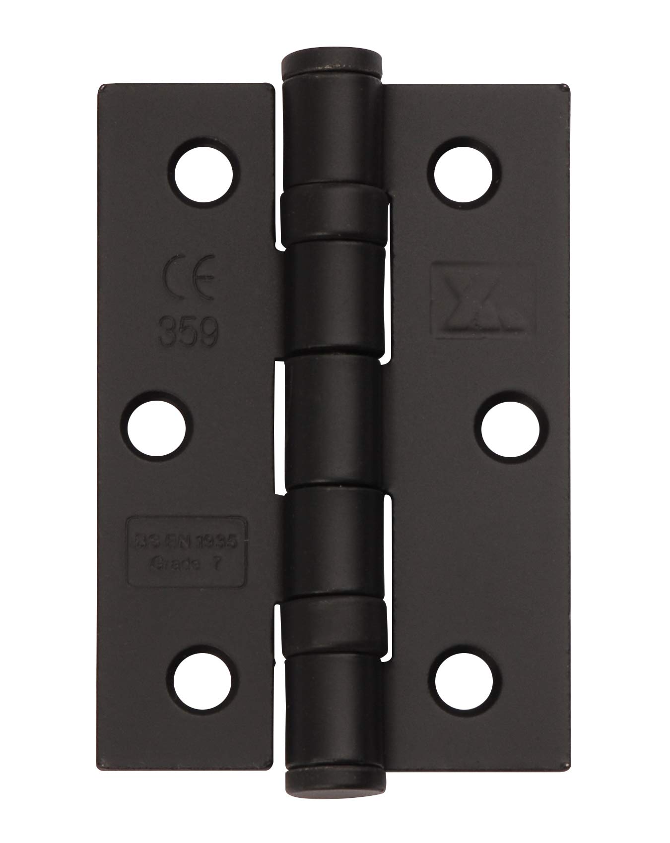 Excel XL965-BLK Pair of 3" Grade 7 Door Hinges, Matt Black - Image 2