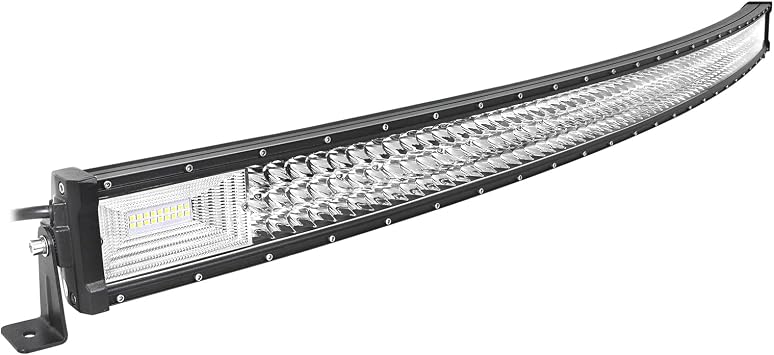 SKYWORLD LED Light Bar 52 inch 675W Triple Row Curved Flood Spot Combo Beam Led Bar Driving Lights Fog Lamp Off Road Lighting for Truck 4x4 ATV SUV UTV Boat 12V 24V