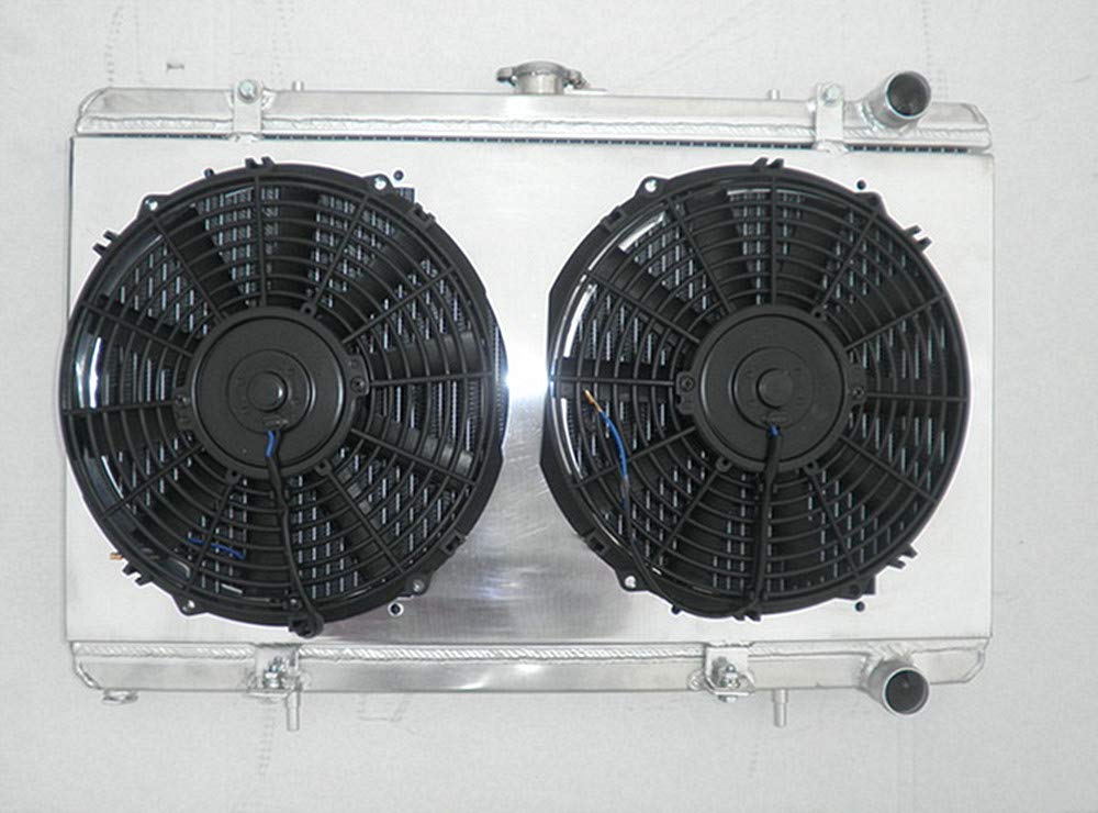 Aluminiowy grzejnik i pokrywa i wentylatory pasują do 200SX S13 CA18DET 1.8 Turbo 88-94 MT