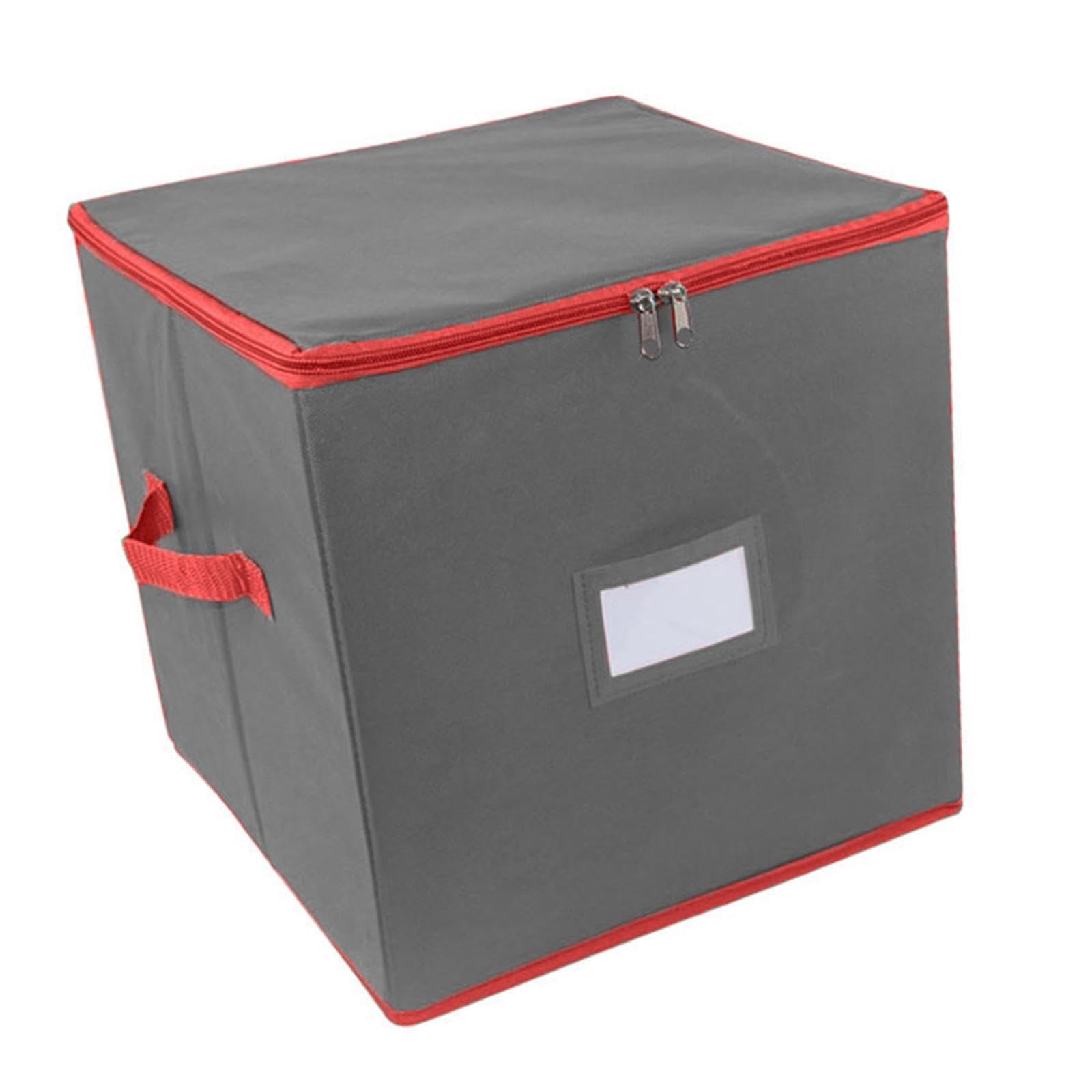 Organizzatore multiuso per accessori natalizi con maniglia, contenitore pieghevole per ornamenti natalizi, per un facile trasporto, contenitore pieghevole per palline di Natale