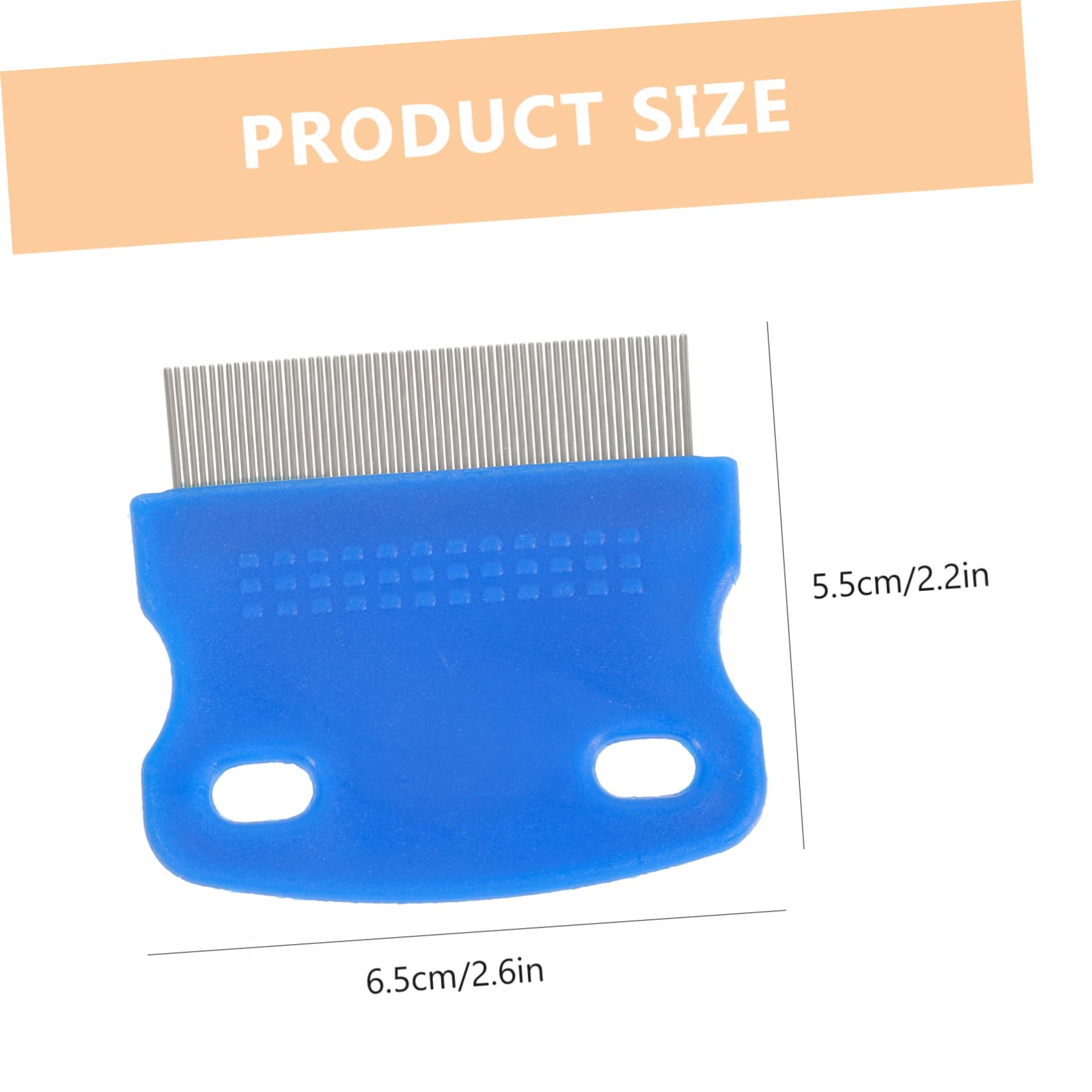 COLLBATH Durable Removal Comb for Dogs Cats Cleaning Tool for Pet Grooming Efficiently Removes Eggs Debris Random Color Comfortable Grip for Easy Use Random Color