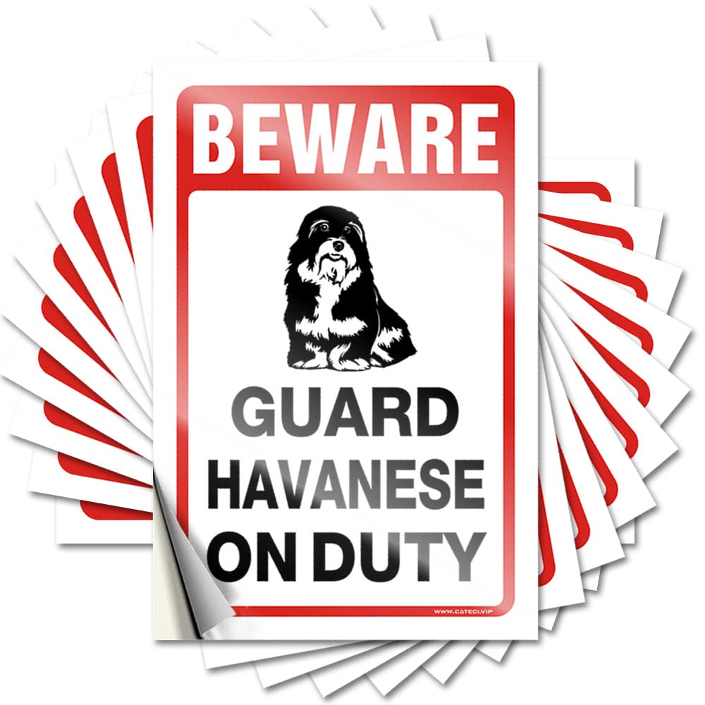 Quote Laptop Cozy Beware! Guard Havanese On Duty for Ideas - Halloween Easy Peel Removable(12X18CM)