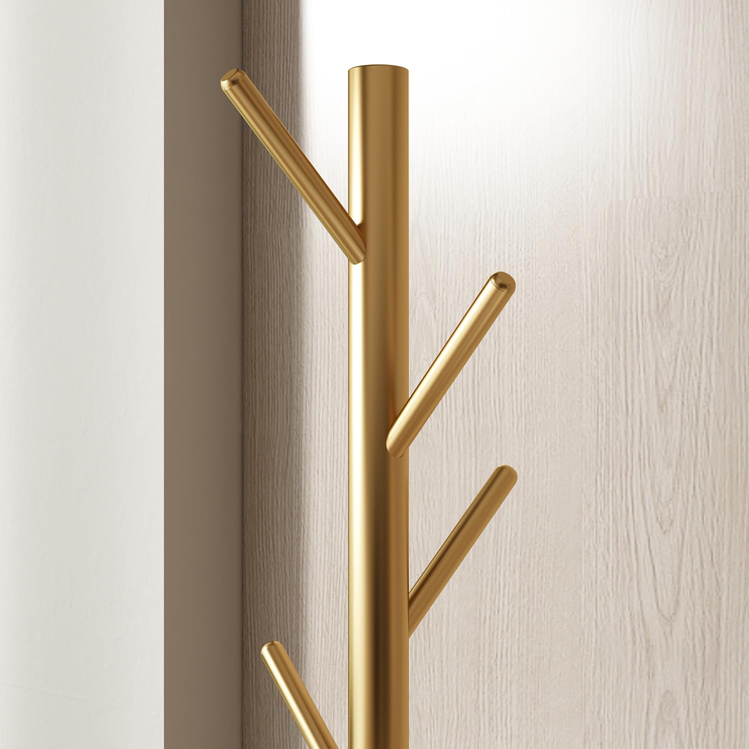 GAMNOF Garderobenständer Freistehend – Gold, Edelstahl, Für Flur & Schlafzimmer