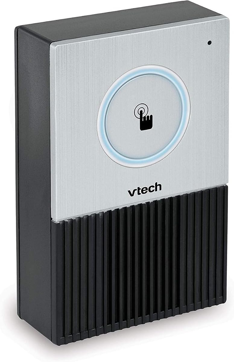 VTech SN7021 Timbre de audio inalámbrico de 2 vías resistente a la intemperie para sistemas telefónicos para personas mayores SN5127 y SN5147