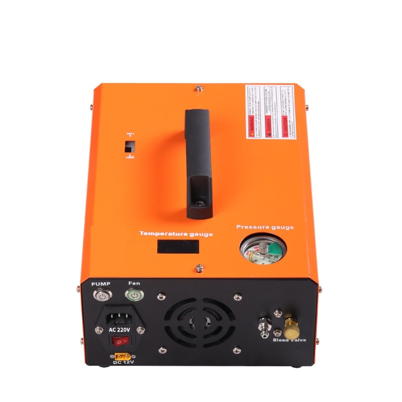 Sprężarka powietrza, 4500Psi PCP pompa głębinowa sprężarka powietrza 300Bar wysokociśnieniowe karabiny pneumatyczne 12V nurkowanie 30MPA inflator strzelanie(Brown)