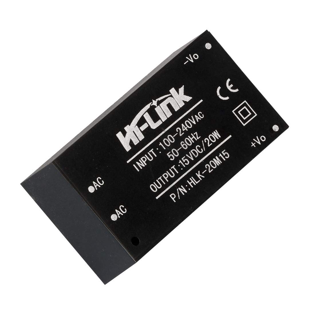 HLK-20M15 AC-DC 220V a 15V 20w Módulo de fuente de alimentación reductora Módulo de fuente de alimentación inteligente para el hogar (5 PCS)