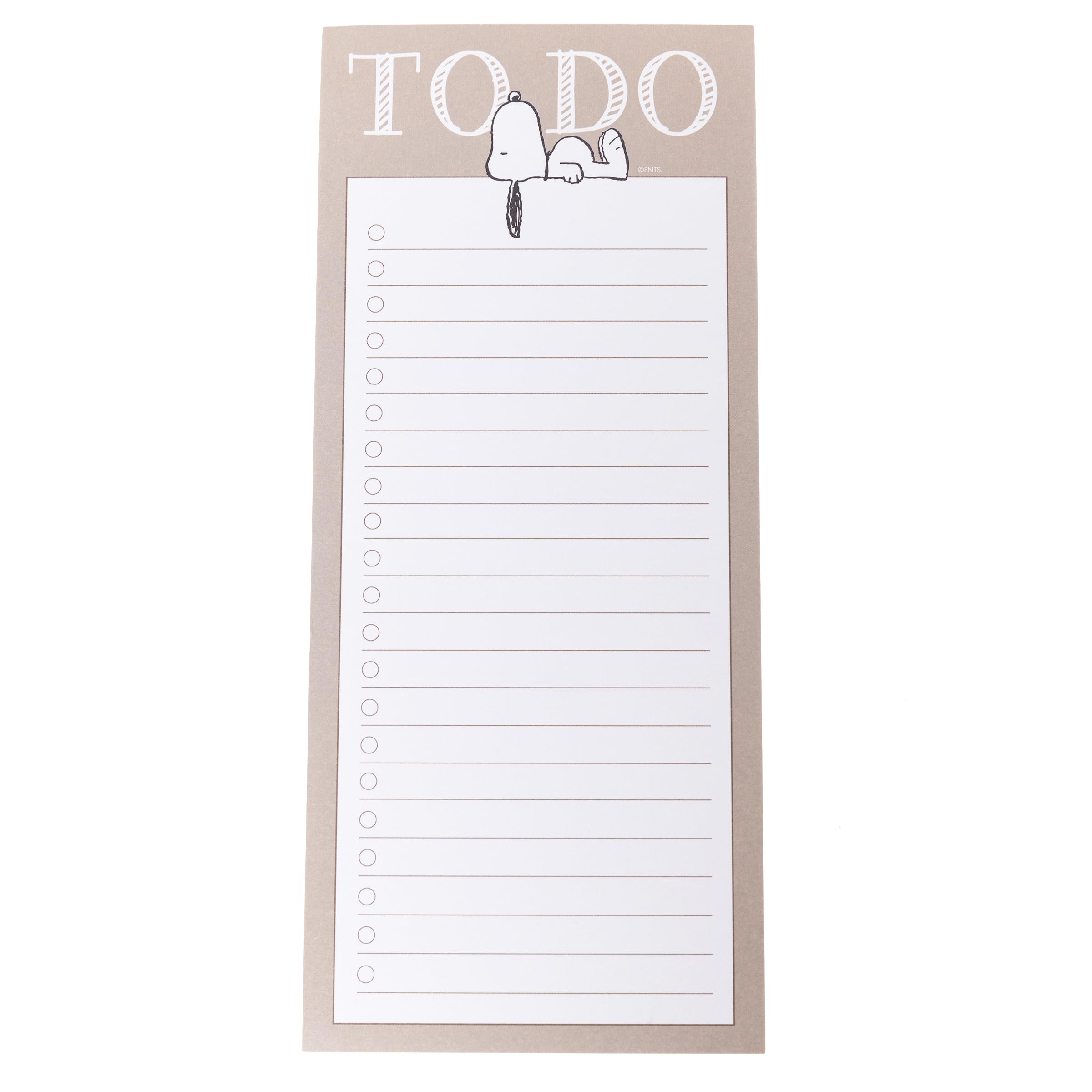 Graphique Snoopy Magnetic Notepad 100 Tear-Away Sheets for Grocery Shopping To-Do Lists Magnetic Writing Pad for Fridge Kitchen