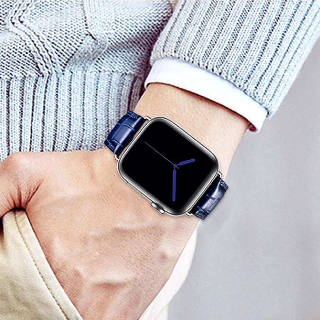 Moran コンパチブル Apple Watch 本革時計バンド Dバックル 高 Amazon.co.jp: Moran コンパチブルApple Watchベルト