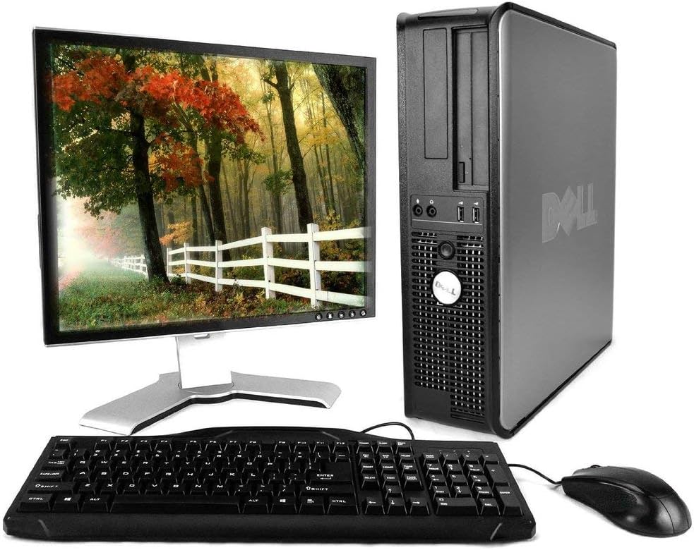 Dell 2022 Optiplex 780 Premium Desktop Computer Package (Intel Dual-Core 2.93GHz, 4GB RAM, 250GB HDD, WiFi, Windows 10 Professional, 17-inch LCD Monitor) (Renewed)