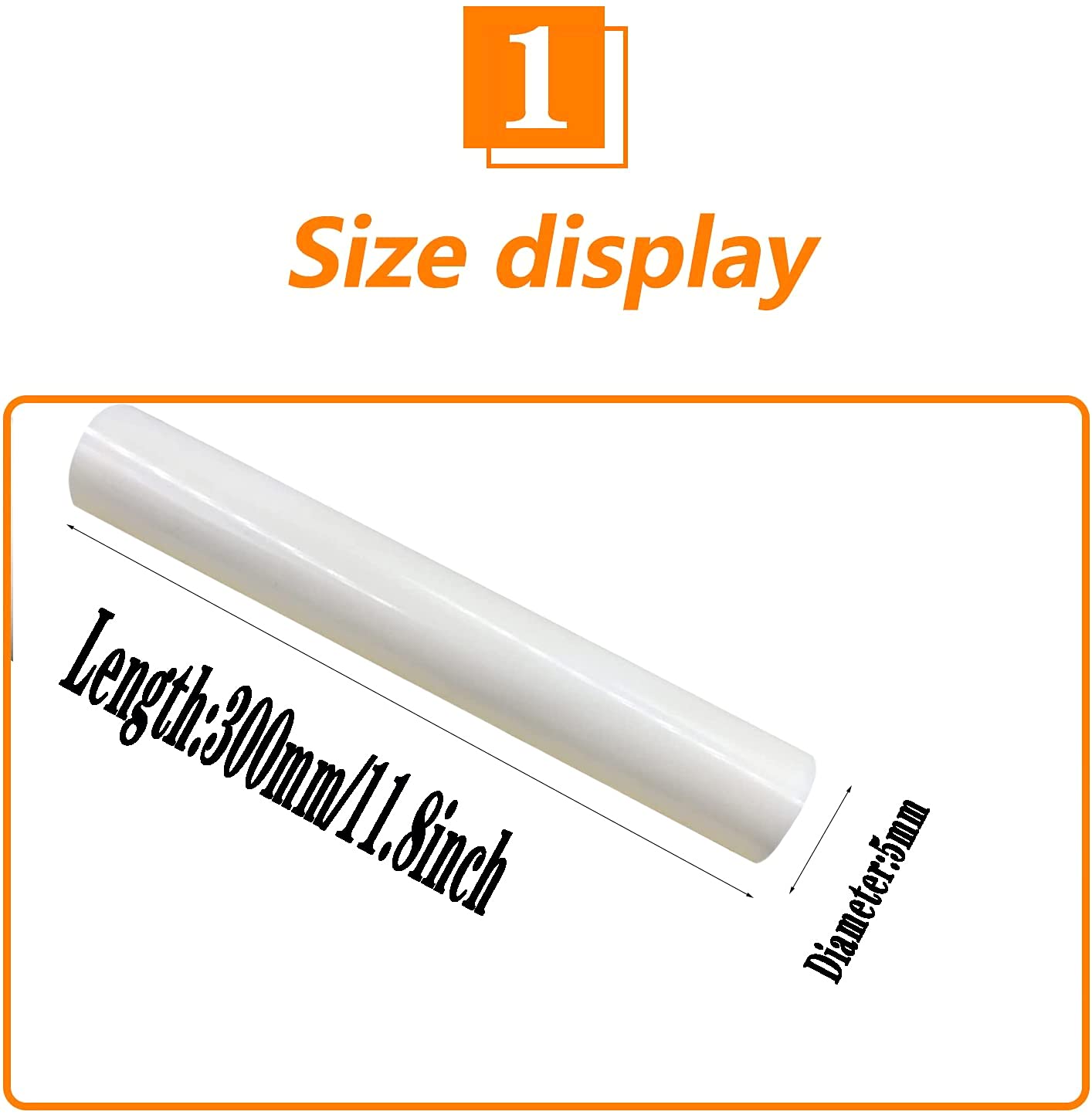 Aluminiumoxid-Keramikstab 99% Al₂O₃ – 5mm/6mm Ø, 300mm Länge – Hitzebeständig Bis 1600°C – Für Industrie & Elektronik