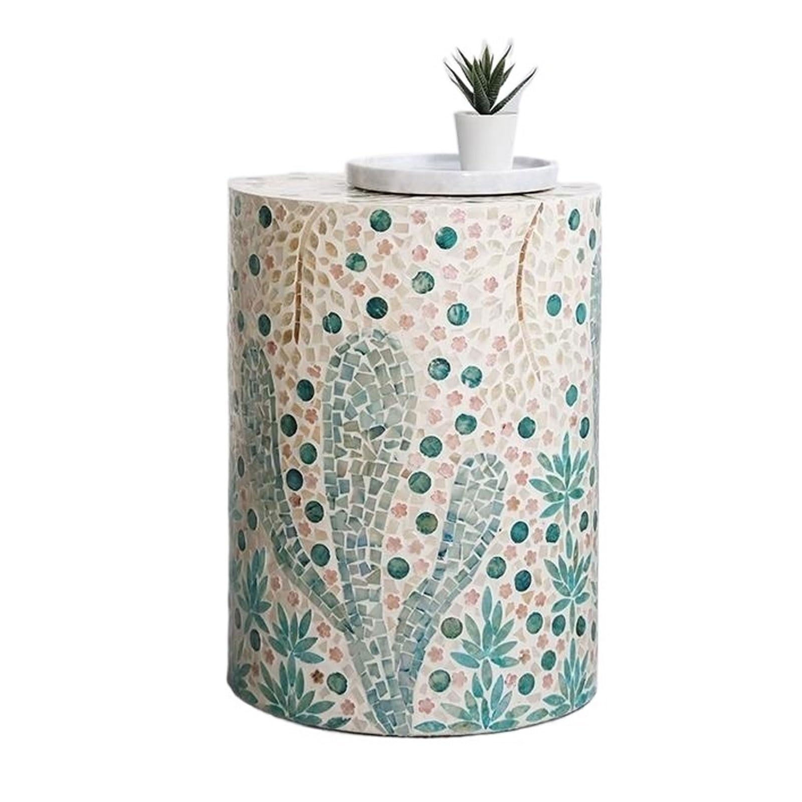 eexbz Sofa Side Table Decorative Garden Stools for Indoor Outdoor Side Table Modern End Table, Small Coffee Table Sofa Side Table, Nightstand for Bedroom Living Room Balcony Sofas for Living Room