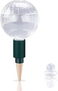 SoilaguaDirect 23oz Extra Large Glass Plant Watering Globes with Terracotta Stakes - Top Fill Self-Watering for Vacation, Indoor Outdoor Plants, 1 Pack