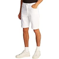 Calvin Klein Uomo Pantaloncini in Jeans Slim Lunghezza al Ginocchio