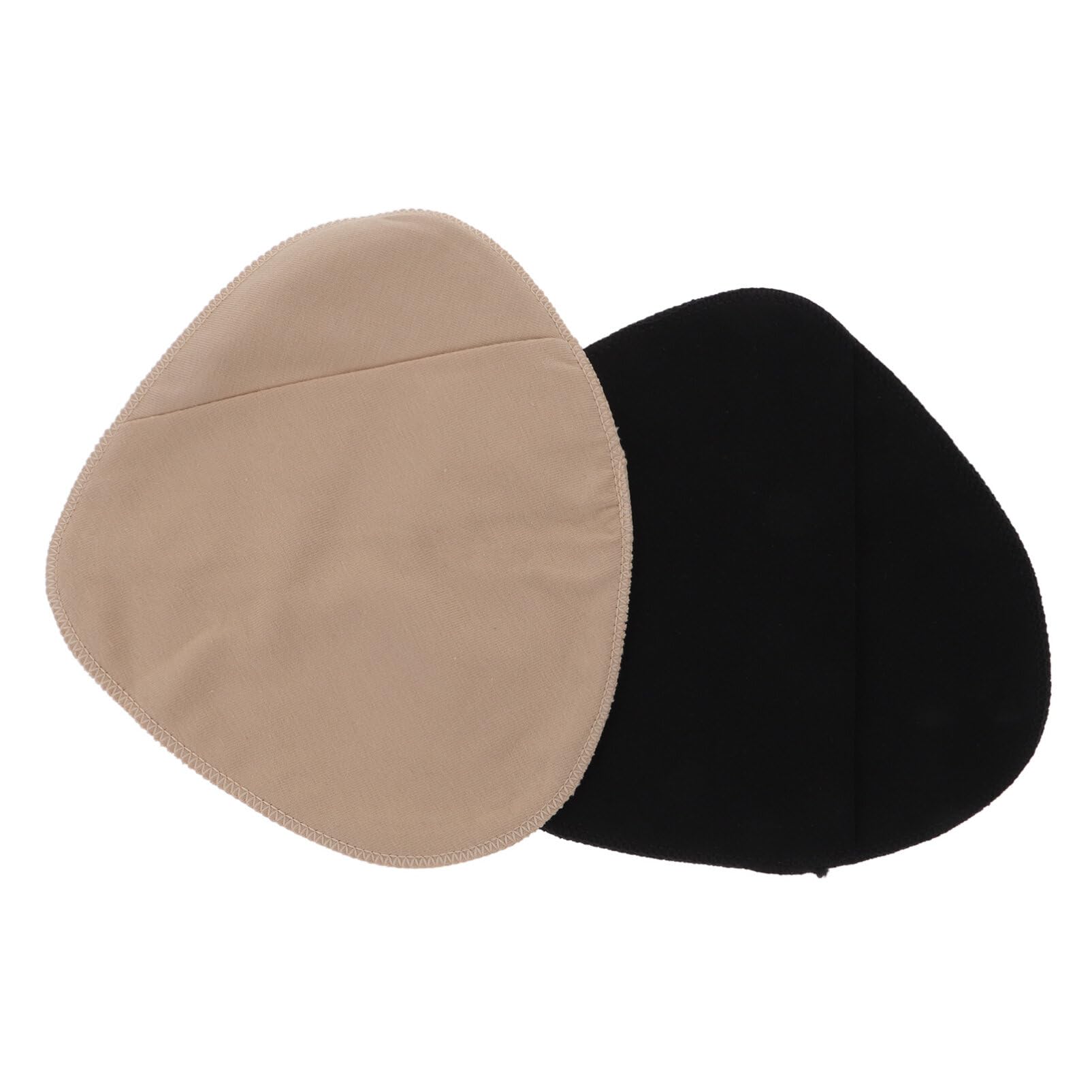 2Pcs Breast Protective Pocket Portable Bra Protective Case Breathable Prosthesis Protective Pockets Breast Forms Cover Bag for Silicone Breast Forms Black Khaki 6.52 x 7.15 inch