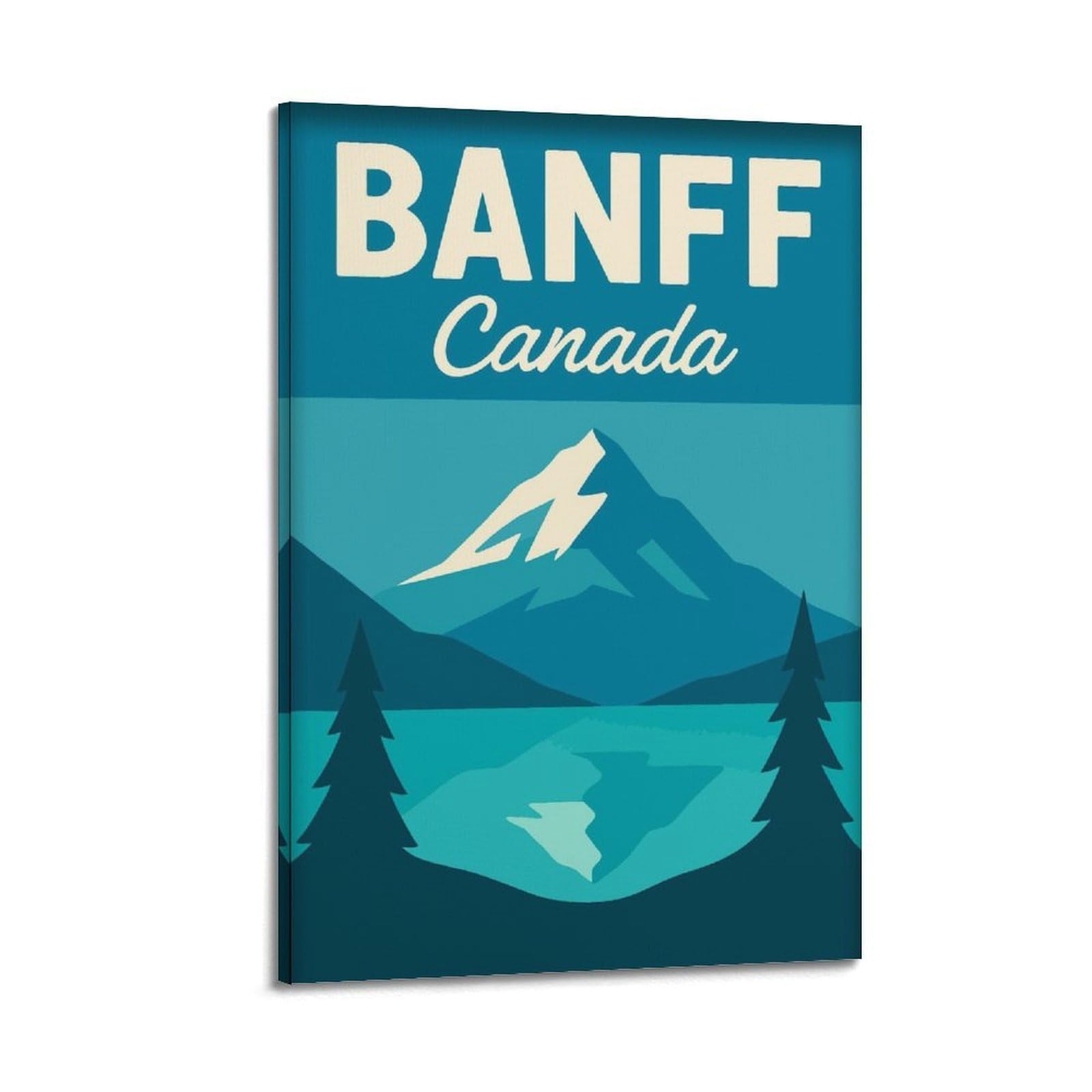 xiaoxiaoshen Banff Canada Travel Canadian Mountain Scenic Wilderness Wanderlust Canvas Poster Wall Art Prints Room Aesthetic Murals Bedroom And Living Decorations 20x30inch(50x75cm)