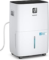 Yaufey 120-Pint Energy Star Dehumidifier for 6000 Sq Ft Basements - Smart Modes, Quiet 52dB, Drain Hose, Home & RV Moisture Control