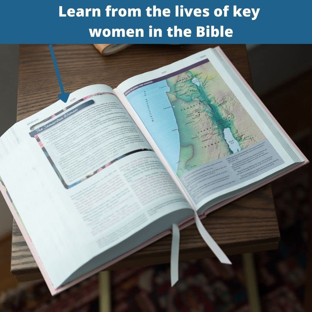 NIV, The Woman's Study Bible, Genuine Leather, Black, Full-Color, Red Letter: Receiving God's Truth for Balance, Hope, and Transformation - Image 4