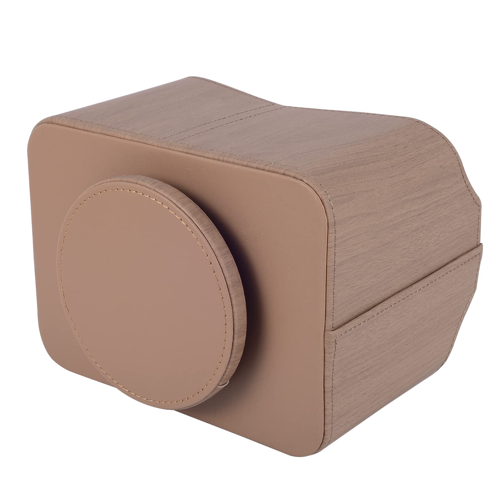 Support de télécommande en cuir rotatif à 360 degrés, organiseur de bureau pour télécommandes TV, stylo, calculatrice, téléphone portable, boîte de rangement pour gadgets, décoration de table de