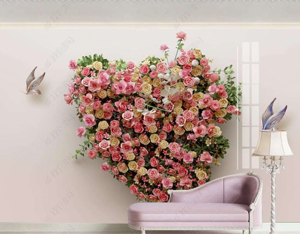 Papier peint intissé roses poster geant mural salon chambre 400x280cm