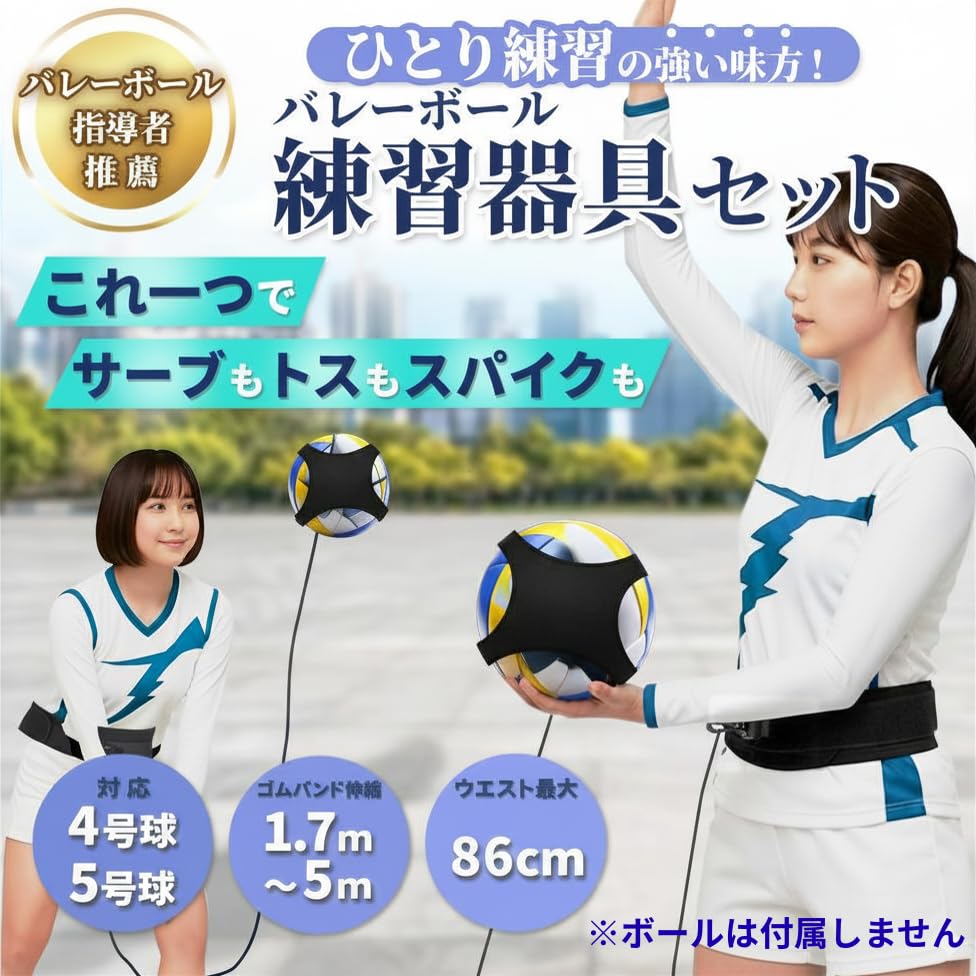 Amazon.co.jp: Pianna バレーボール 練習 練習器具 【アタックもサーブ