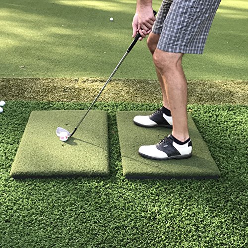 The Original Country Club Elite by Real Feel Golf Mats 20&rdquo;X36&rdquo; Twin Combo Stance Mats | Heavy...