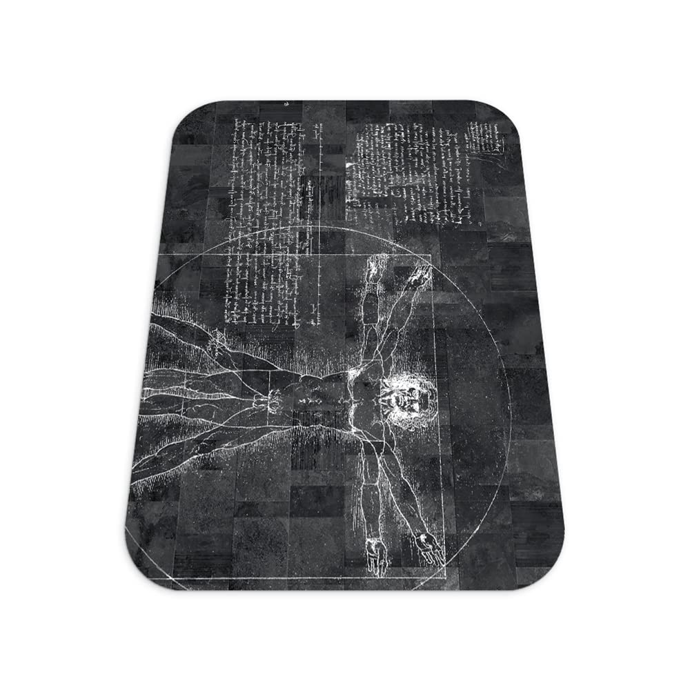 Tapis sous la chaise gaming 120x90 anti-rayures protège-sol vinyle Homme de Vitruve