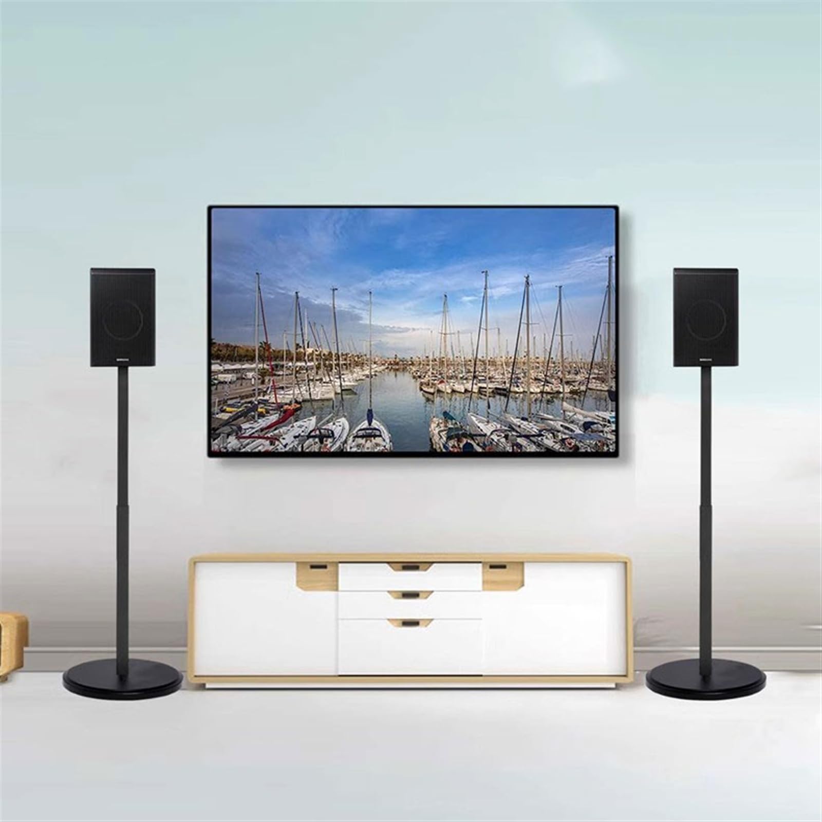 Supporto per Casse acustiche Treppiedi for Altoparlanti da Pavimento for Rack Audio for teatro satellitare Distanziali Surround elevati Supporti per proiettori