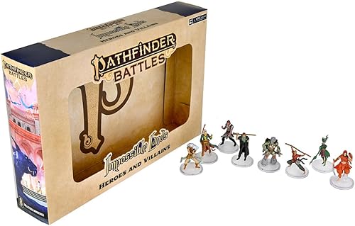 Pathfinder Battles: Tierras Imposibles - Juego de caja de héroes y villanos