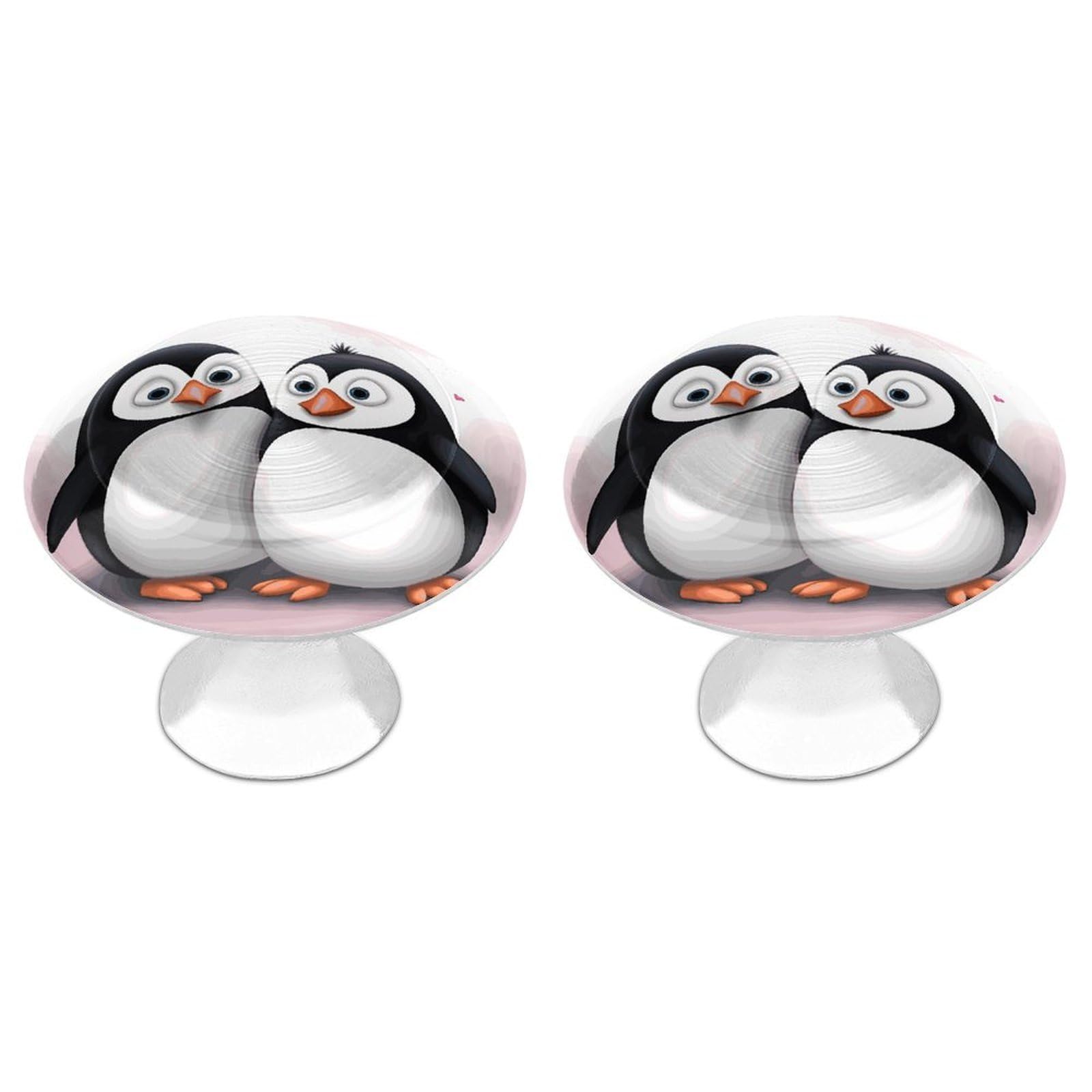 Btcowzrv Style I Love Penguins 2 Pack Cabinet Knobs Drawer Pulls