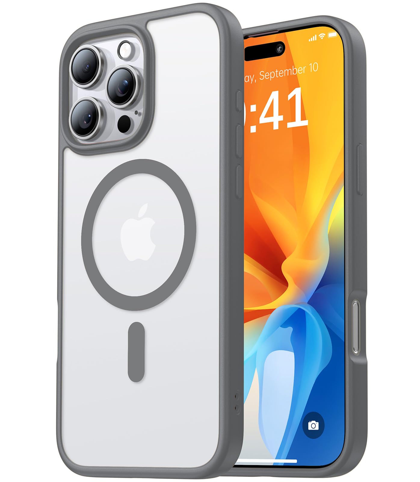 Shiiuou Strong Magnetic for iPhone 16 Pro Case, Skin-Friendly[Compatible with Magsafe] [Military-Grade Test Protection] Shockproof Slim Translucent