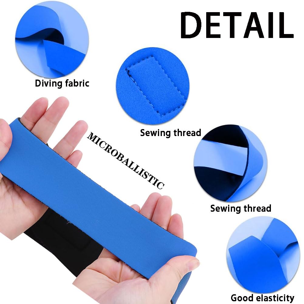 Elastica Fascia da Nuoto, 2 Pezzi Fascia di Protezione per Orecchi da Nuoto, Protezione per Orecchie in Neoprene per Bambini e Ragazzi, Fascia Impermeabile per Nuotare