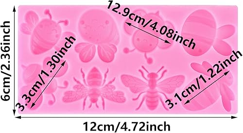 Miniatura 11 de Moldes de silicona de abejorros para fondant, molde de abeja para decoración de pasteles de azúcar, decoración de cupcakes, caramelo de chocolate