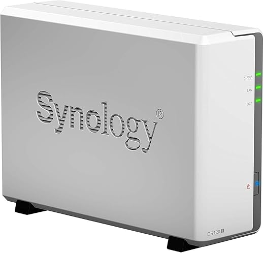 Synology DiskStation DS120j Network Attached Storage Drive (White)