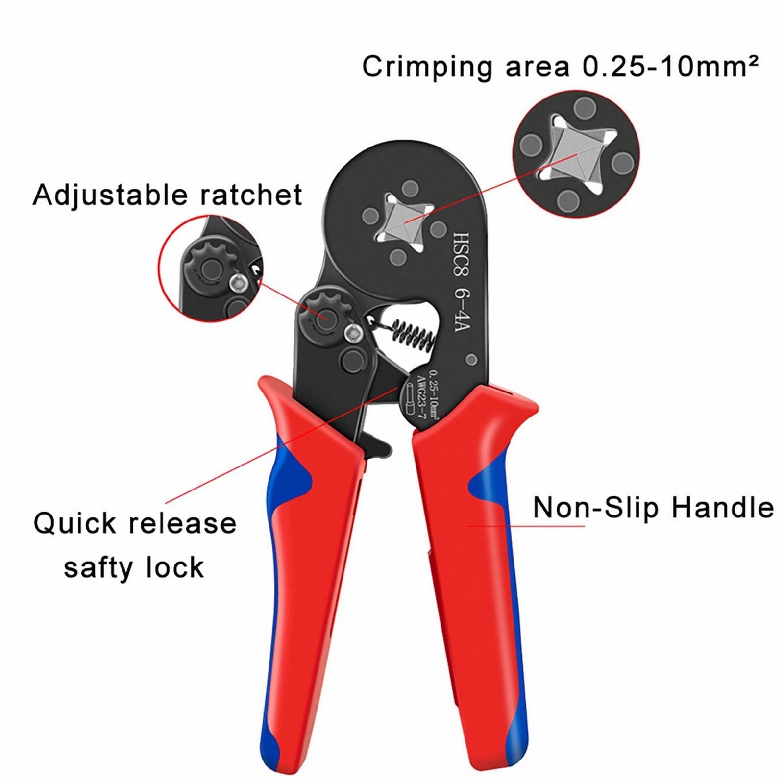 JINGYAN Alicates universales Terminal Crimping Tools Mini Electrical Pliers