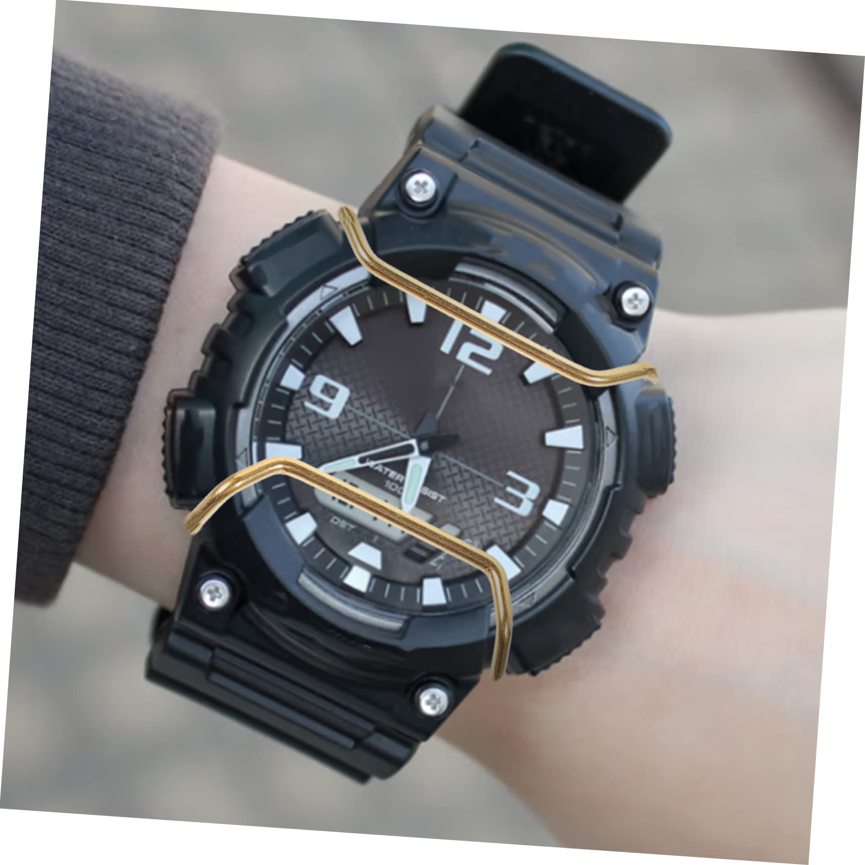 BESTonZON 5pièces Bumper De pour Montre Coque De Écran Compacte Et Accessoire Et Pratique pour Montre Homme Aux Et Facile à Installer