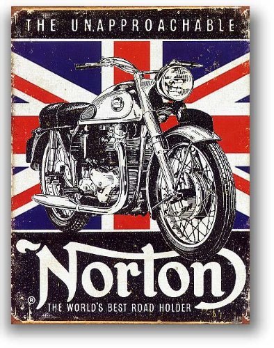 Amazon.co.jp: Nortonノートン・ユニオンジャックバイク系レトロ調