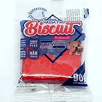 Massa Para Biscuit, Polycol, 90 Gramas, Vermelho Intenso