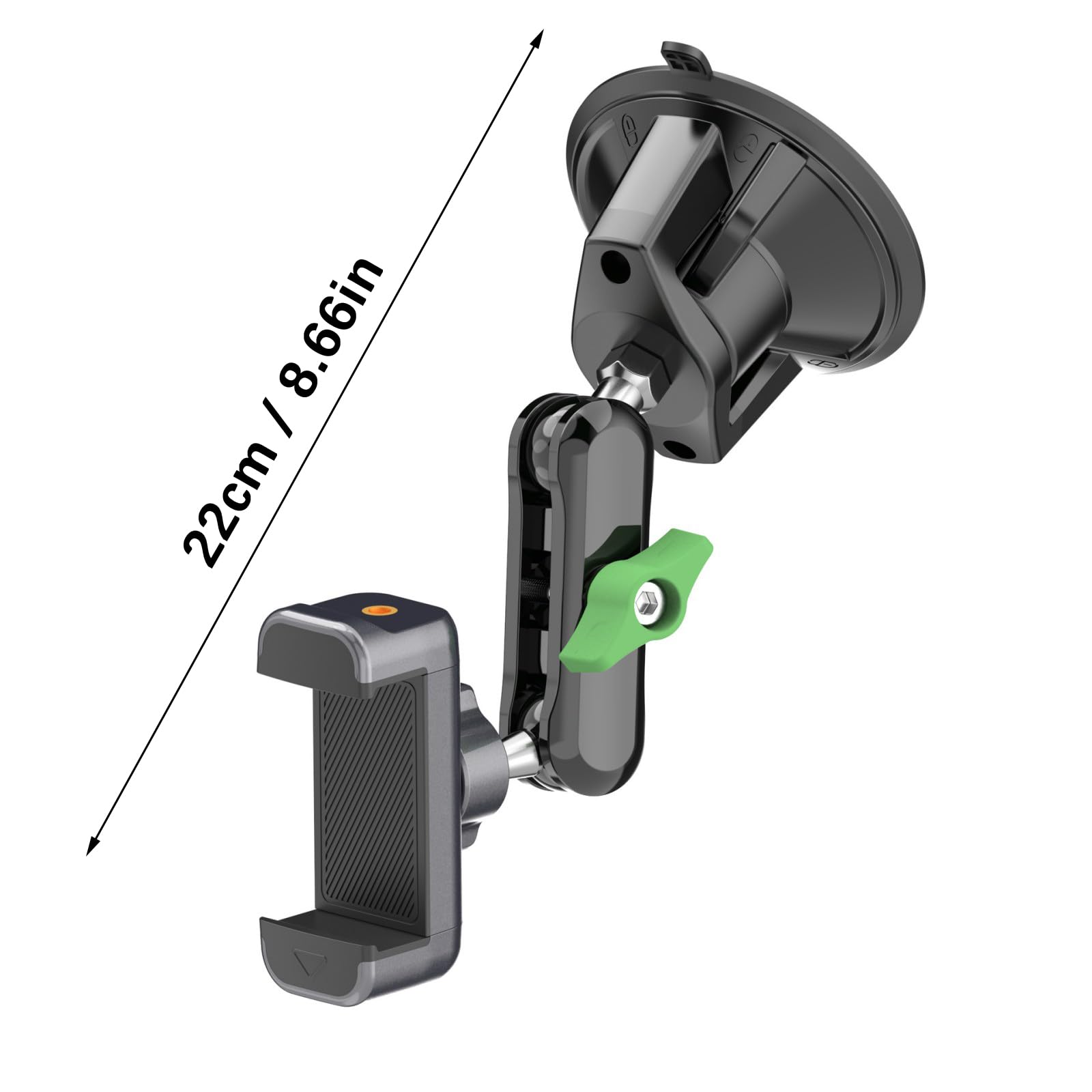 Supporto per telefono da auto regolabile in altezza Cruscotti Supporto a ventosa Rotazione 360 Cruscotti Supporto per telefono Generale Per Smartphone Supporto per telefono per la navigazione e il