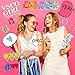 Kipopo VSCO Girl Stuff Hair Scrunchies Velvet 50 Pack Waterproof Cute VSCO Stickers for Hydro Flask Shell Necklace Bracelet Friendship Bracelet Stainless Steel Straws with Case VSCO Girl Starter Pack
