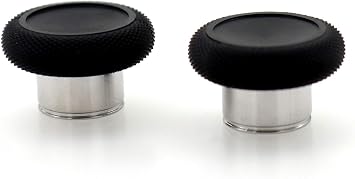 Deal4GO 2-Pack Short Concave Magnetic Analog Thumbstick Set Replacement for Xbox One Elite 2 Controller Standard Thumb Sticks Black (NOT FIT Elite 1698)