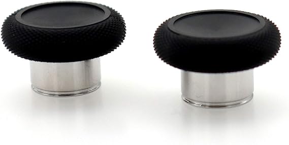 Deal4GO 2-Pack Short Concave Magnetic Analog Thumbstick Set Replacement for Xbox One Elite 2 Controller Standard Thumb Sticks Black (NOT FIT Elite 1698)