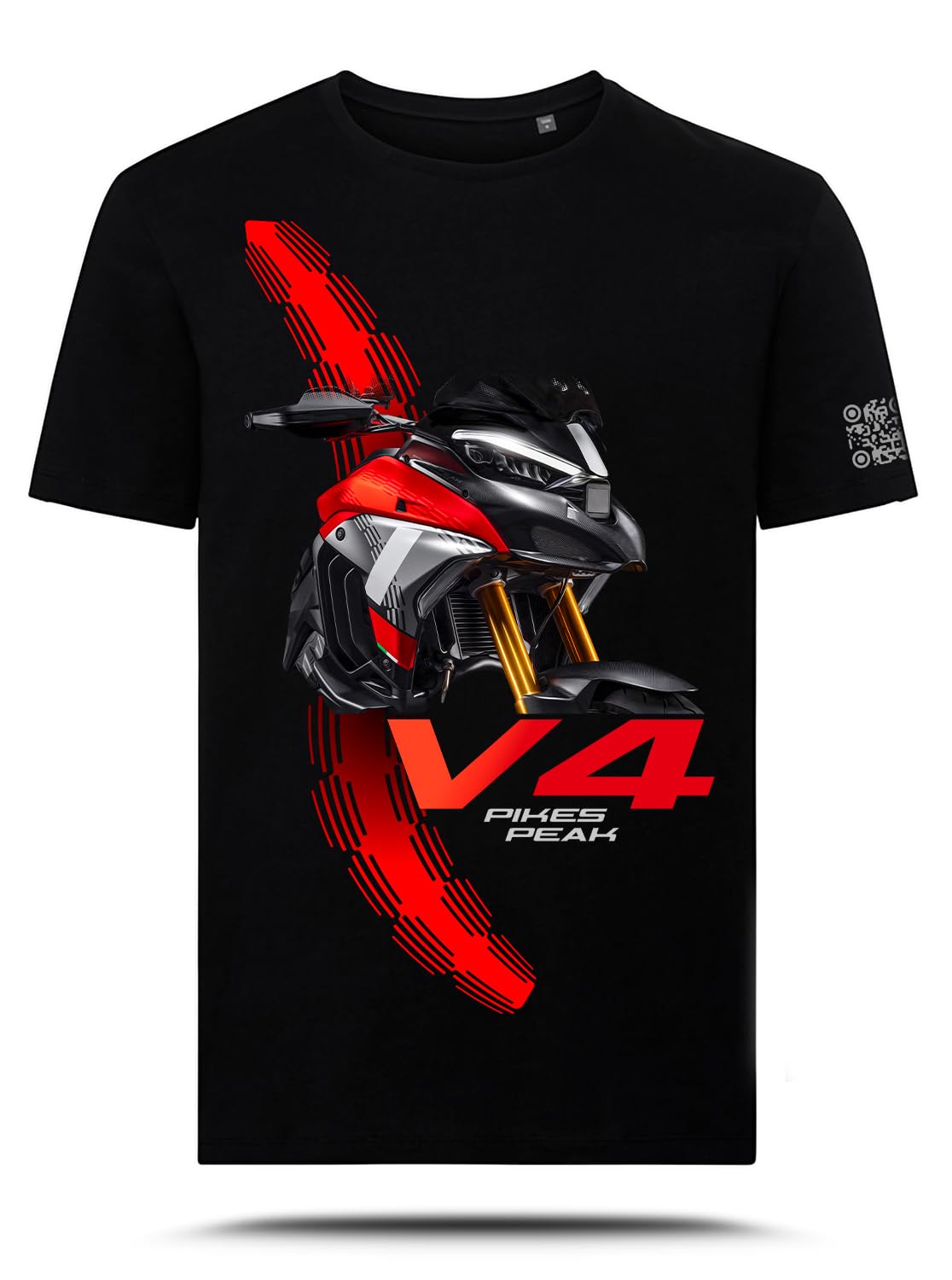T-shirt graphique compatible Ducati Multistrada V4 Pikes Peak 2025