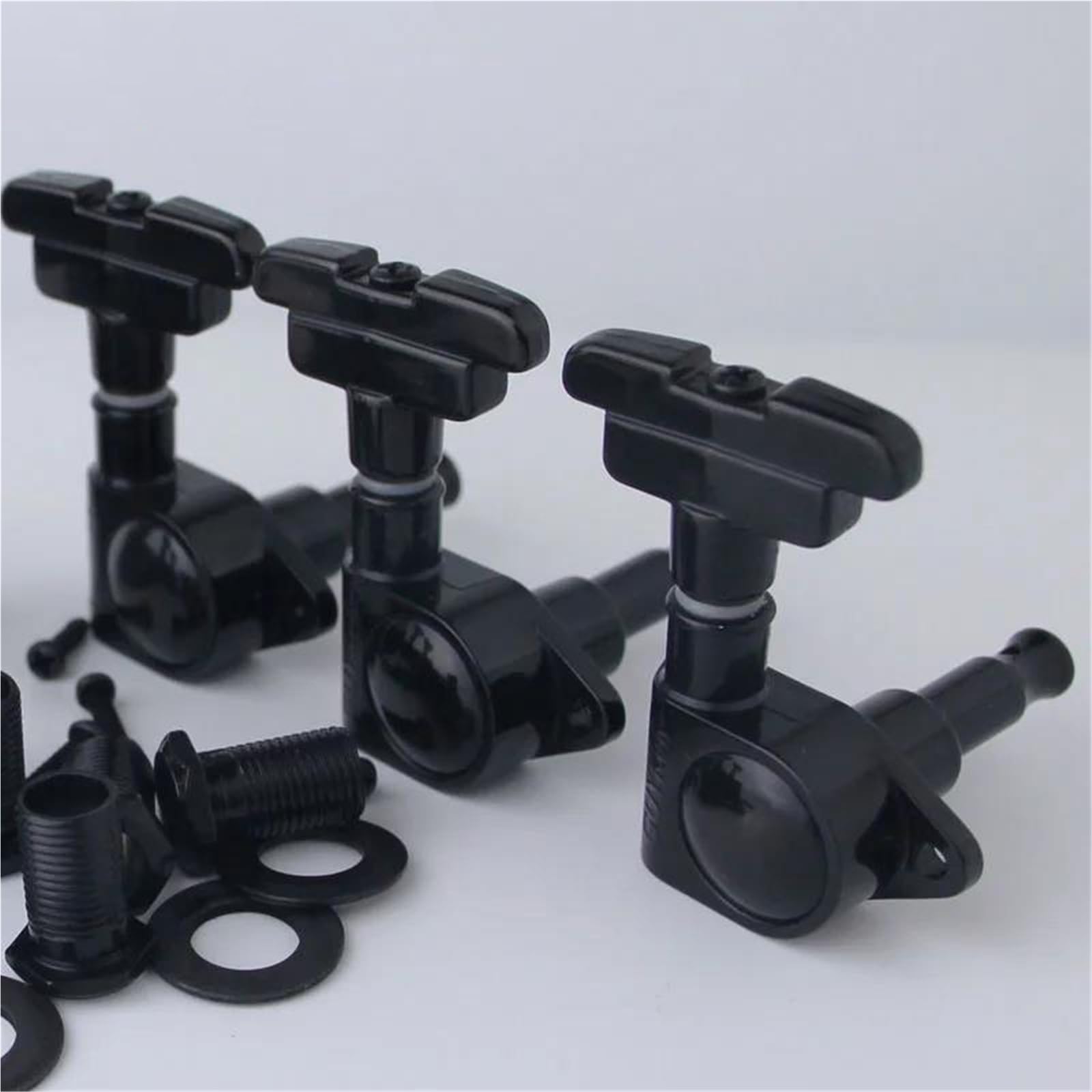 Juego De Clavijas/clavijas Afinación Guitarra 3R3L Clavijas Guitarra(Black)