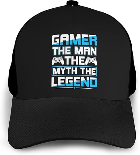 Miniatura 3 de KOSPOGO The Myth The Legend Baseball Cap for Men Women Baseball Hat Outdoor Casual Breathable Caps Adjustable Trucker Hat Dad Hats Black