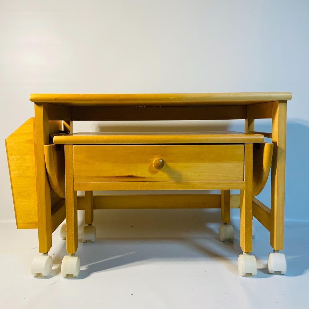 HR679 【木目とラタンが美しい】三越ブルージュ バタフライテーブル