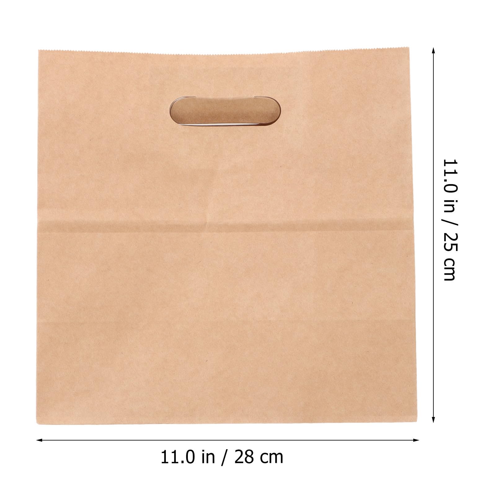 30 Pezzi Sacchetti di Carta Kraft per Pane e Caramelle Fondo Piatto, Resistenti e Sicuri per Microonde, per Panetterie e Ristoranti