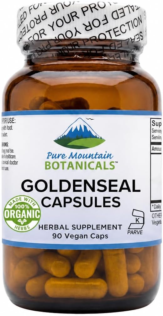 Pure Mountain Botanicals- Goldenseal Root 250 mg Capsules