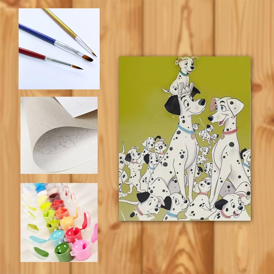 絵画 1S150-10 Amazon.co.jp: デジタル油絵 数字油絵 101匹わんちゃん4101110