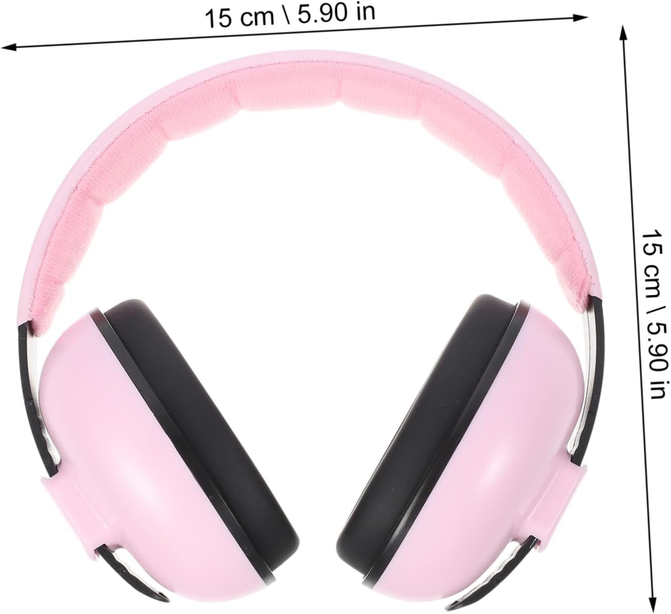 Hearing Protection Earmuffs Noise Reduction Earmuff Adjustable Headband Pink for Sleeping and Babies